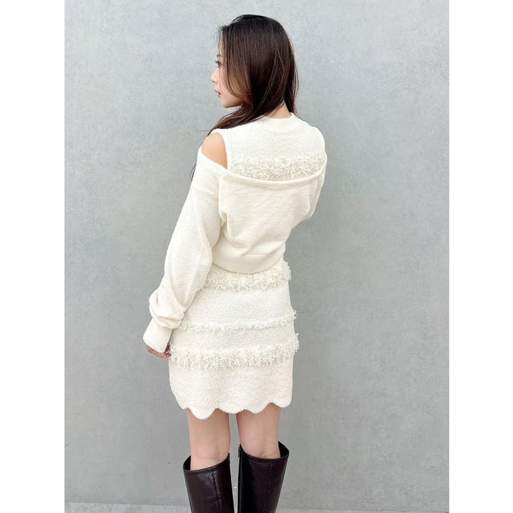 ツイードニットミニワンピースカーデアンサンブル | MERCURYDUO | 詳細画像20 