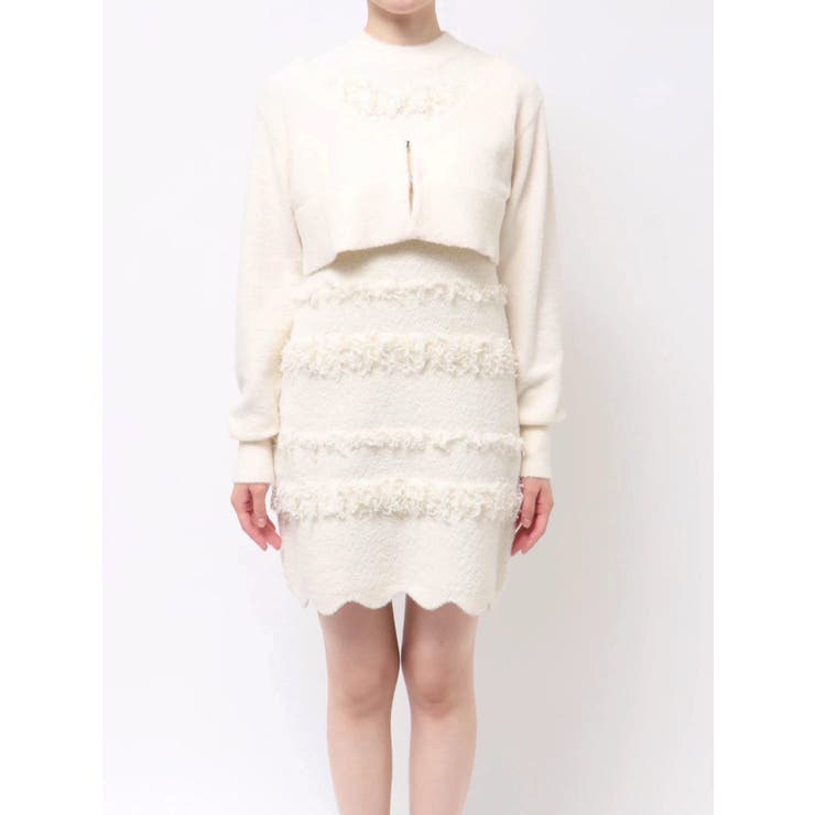 ツイードニットミニワンピースカーデアンサンブル | MERCURYDUO | 詳細画像24 