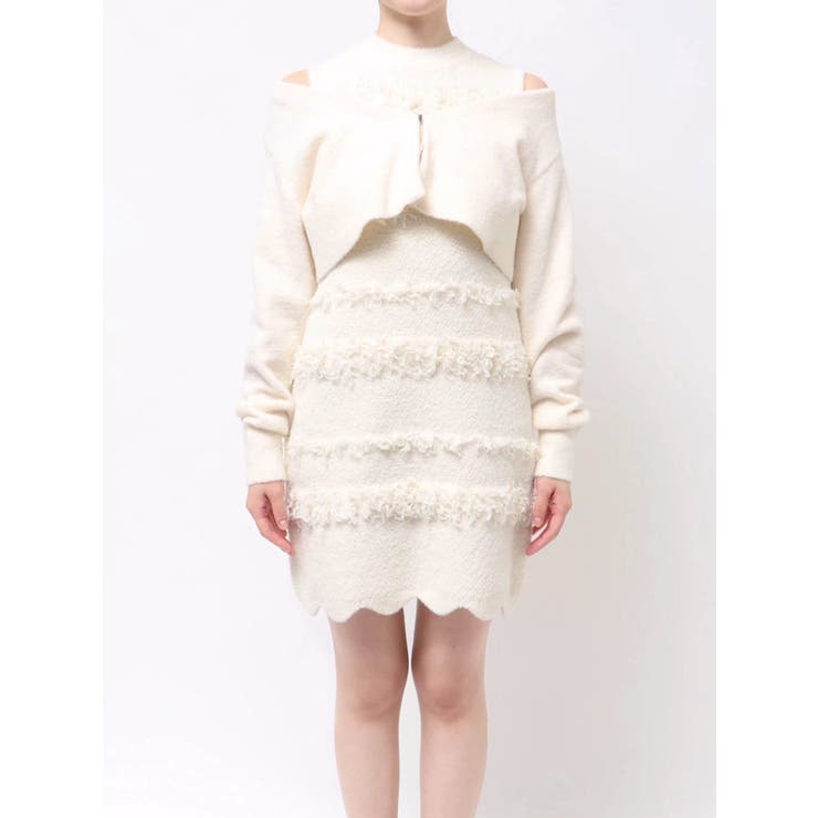 ツイードニットミニワンピースカーデアンサンブル | MERCURYDUO | 詳細画像33 