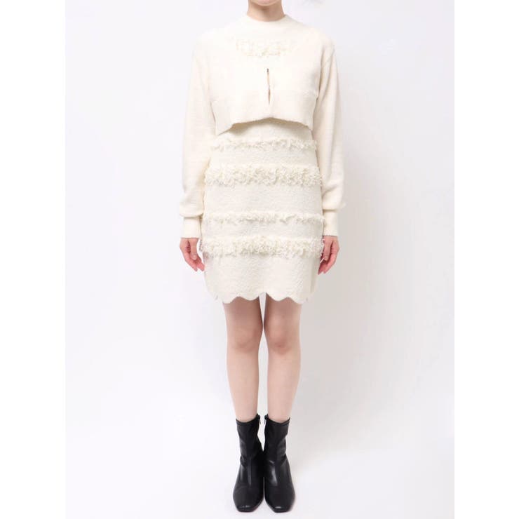 ツイードニットミニワンピースカーデアンサンブル | MERCURYDUO | 詳細画像34 