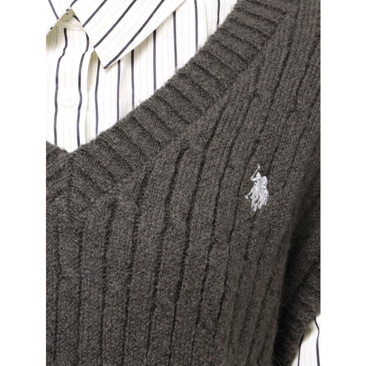 U.S. POLO ASSN.別注 ベストセットシャツミニワンピース | MERCURYDUO | 詳細画像30 