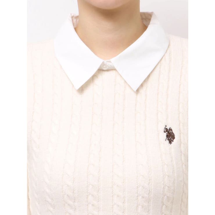 U.S. POLO ASSN.別注 ケーブルニットワンピース | MERCURYDUO | 詳細画像37 