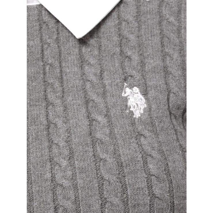 U.S. POLO ASSN.別注 ケーブルニットワンピース | MERCURYDUO | 詳細画像46 