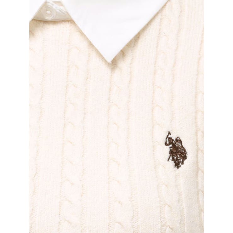 U.S. POLO ASSN.別注 ケーブルニットワンピース | MERCURYDUO | 詳細画像48 