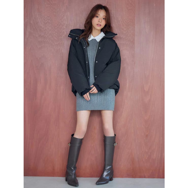 U.S. POLO ASSN.別注 ケーブルニットワンピース | MERCURYDUO | 詳細画像6 