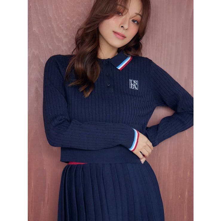 U.S. POLO ASSN.別注 配色ラインニットセットアップ | MERCURYDUO | 詳細画像3 
