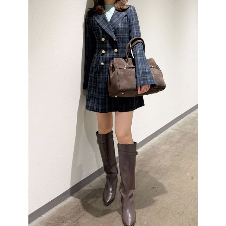 2WAYフィット&フレアジャケットワンピース | MERCURYDUO | 詳細画像14 