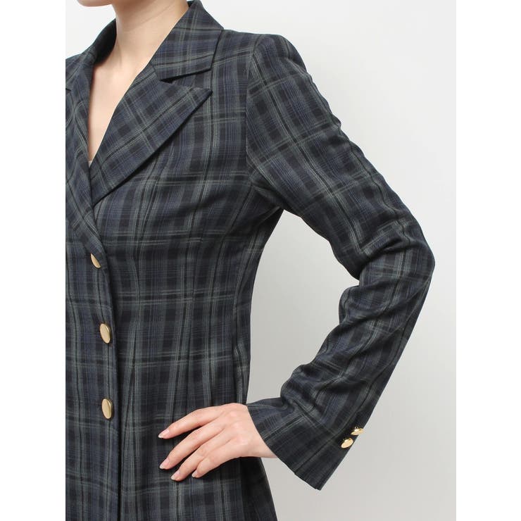 2WAYフィット&フレアジャケットワンピース | MERCURYDUO | 詳細画像36 