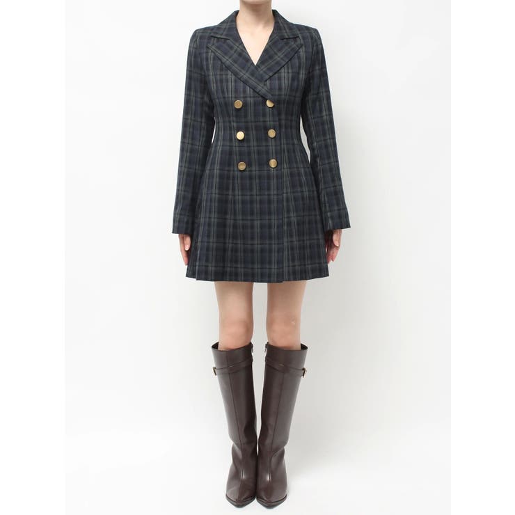 2WAYフィット&フレアジャケットワンピース | MERCURYDUO | 詳細画像41 