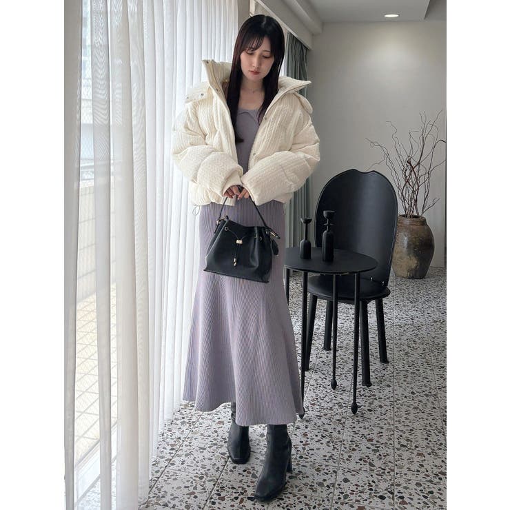 ファートリミングニットワンピース | MERCURYDUO | 詳細画像23 