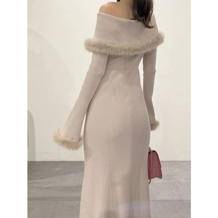 ファートリミングニットワンピース | MERCURYDUO | 詳細画像26 