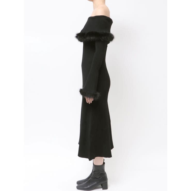 ファートリミングニットワンピース | MERCURYDUO | 詳細画像31 