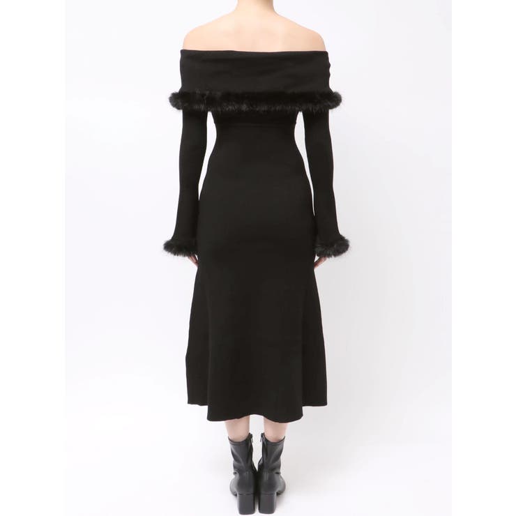 ファートリミングニットワンピース | MERCURYDUO | 詳細画像32 