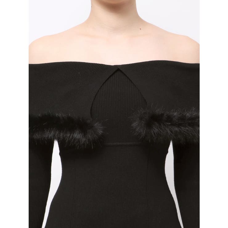 ファートリミングニットワンピース | MERCURYDUO | 詳細画像33 