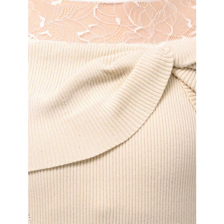 レース切替オフショルニットワンピース | MERCURYDUO | 詳細画像27 