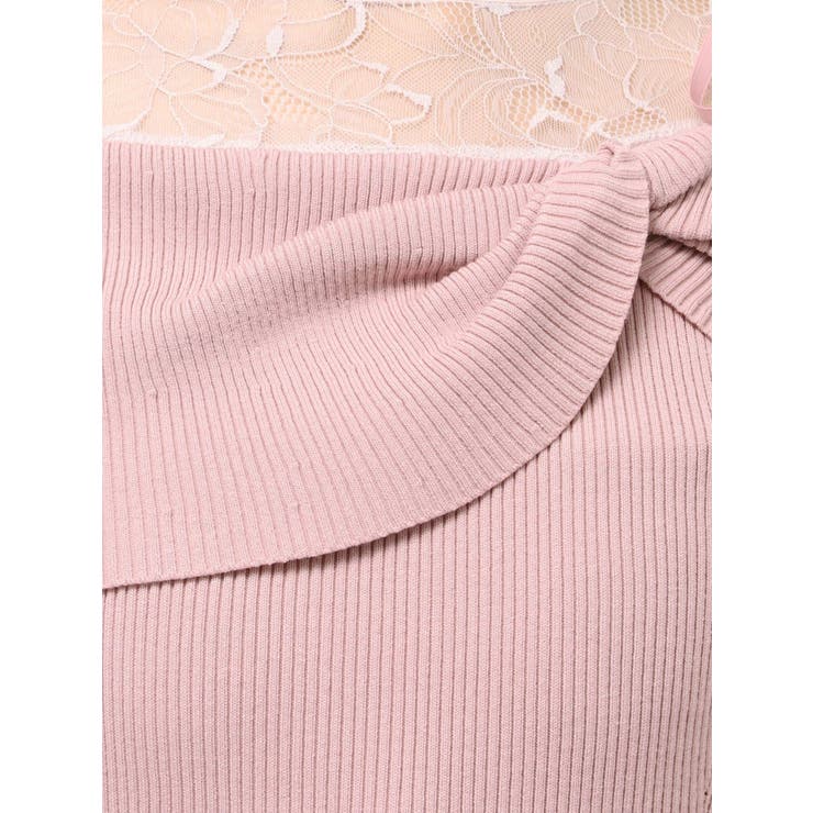 レース切替オフショルニットワンピース | MERCURYDUO | 詳細画像28 