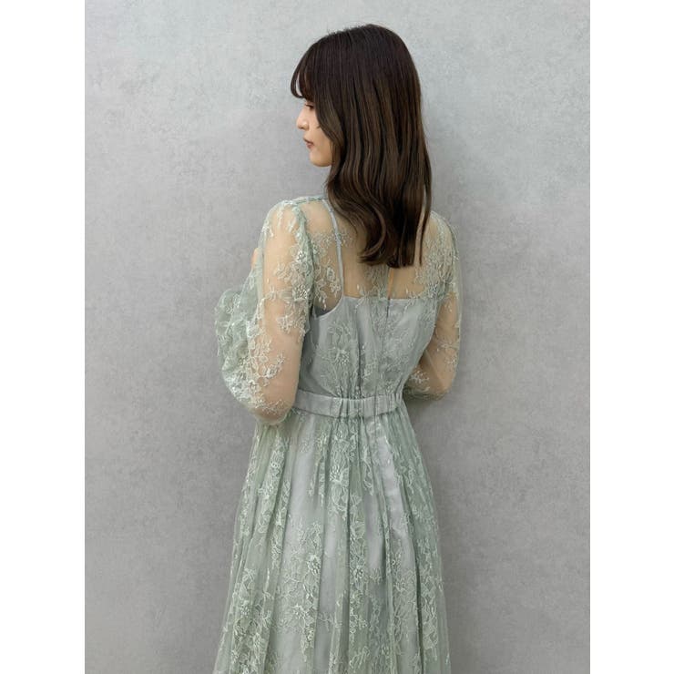 レースギャザーフレアワンピース | MERCURYDUO | 詳細画像12 