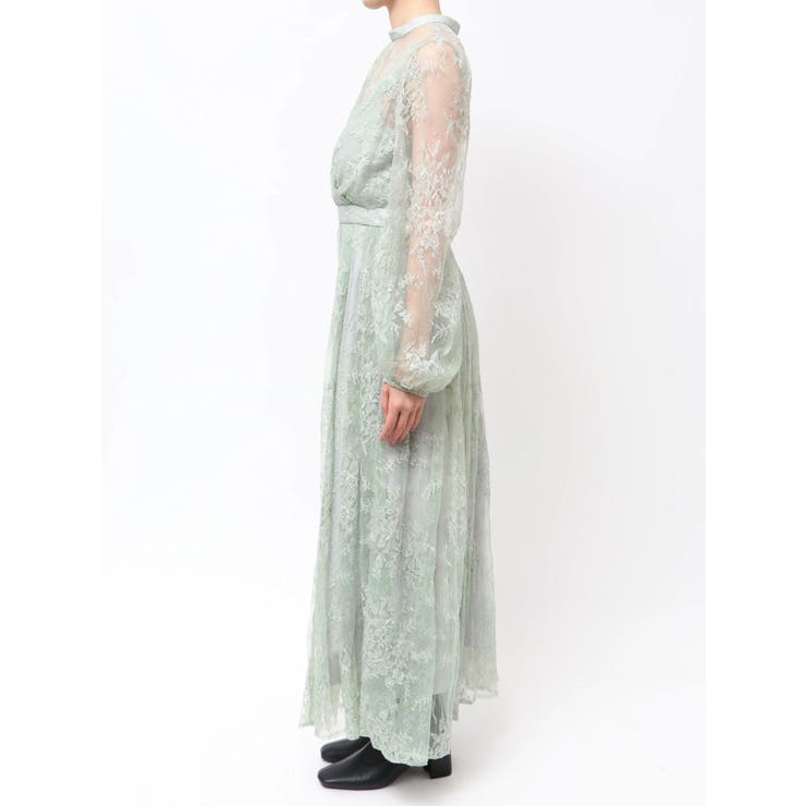 レースギャザーフレアワンピース | MERCURYDUO | 詳細画像14 