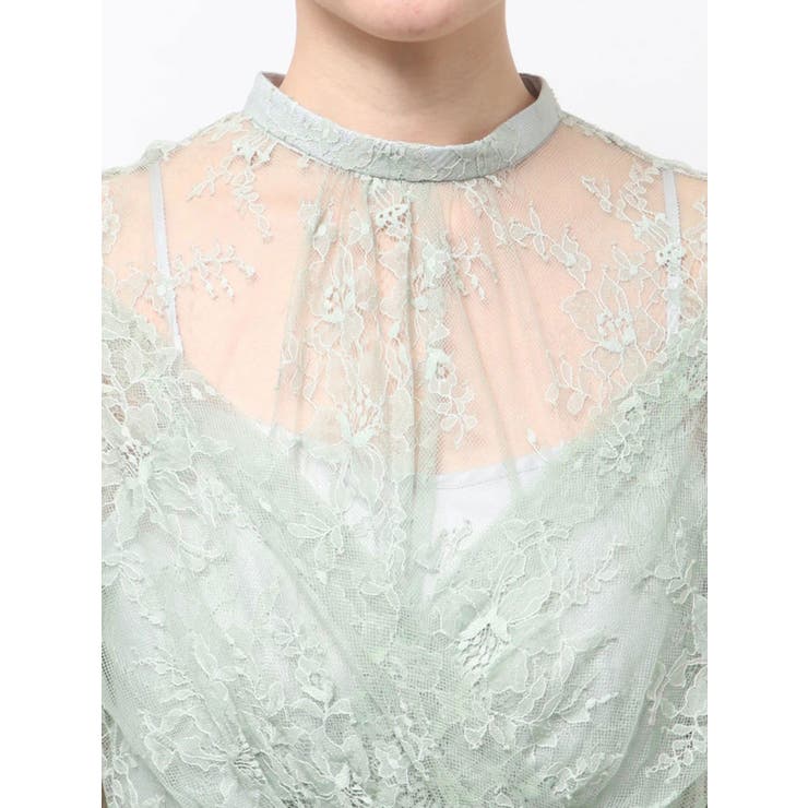 レースギャザーフレアワンピース | MERCURYDUO | 詳細画像16 