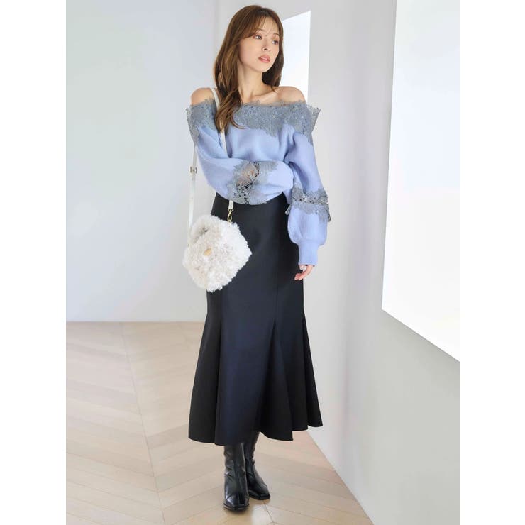 バックレースアップストレッチマーメイドスカート | MERCURYDUO | 詳細画像10 