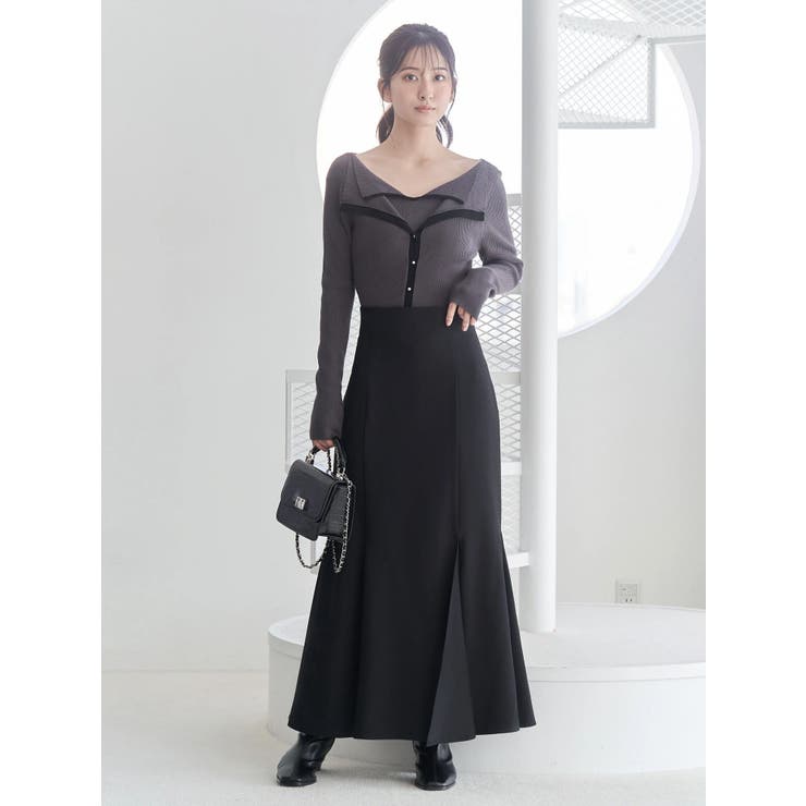 バックレースアップストレッチマーメイドスカート | MERCURYDUO | 詳細画像2 