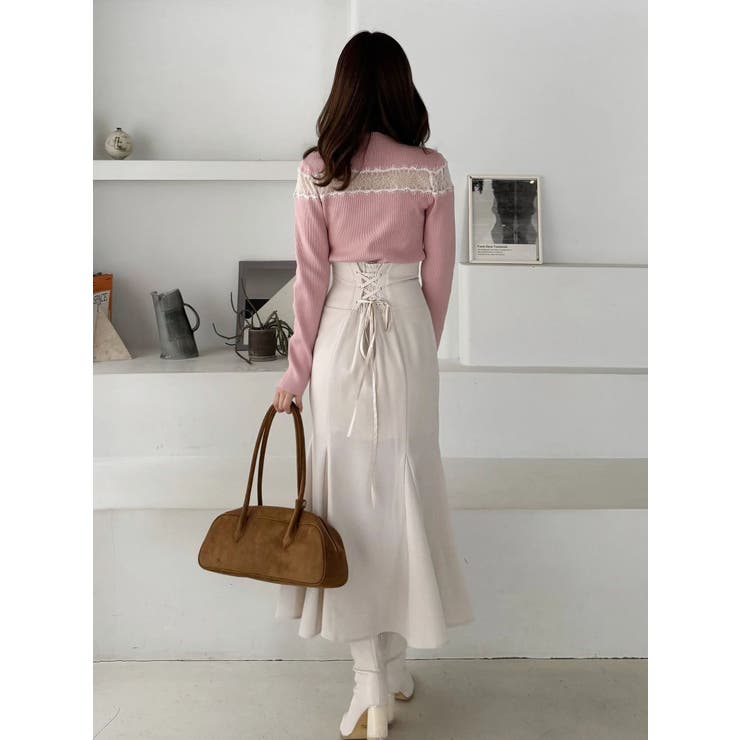 バックレースアップストレッチマーメイドスカート | MERCURYDUO | 詳細画像21 