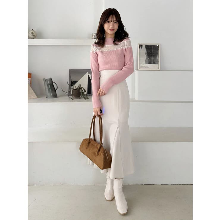 バックレースアップストレッチマーメイドスカート | MERCURYDUO | 詳細画像22 