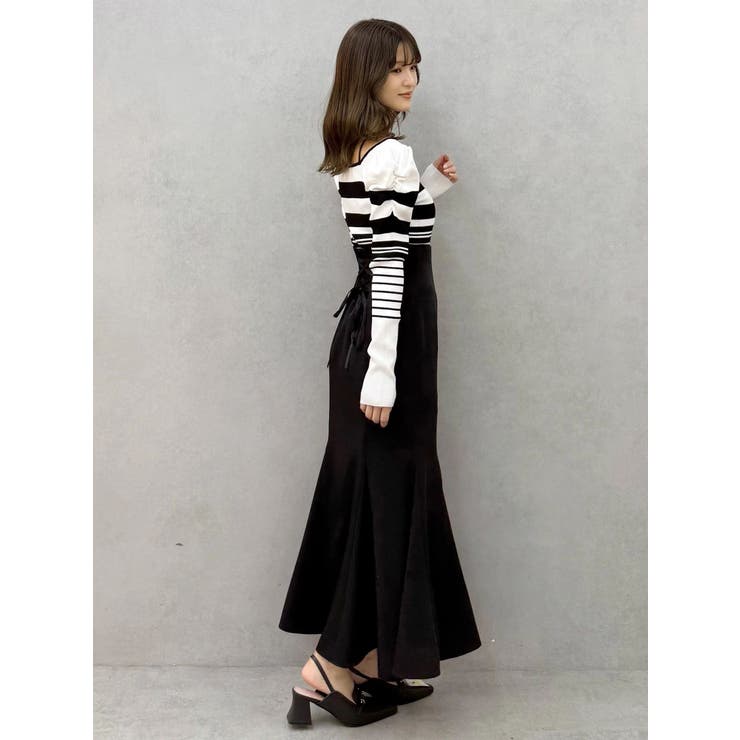 バックレースアップストレッチマーメイドスカート | MERCURYDUO | 詳細画像27 