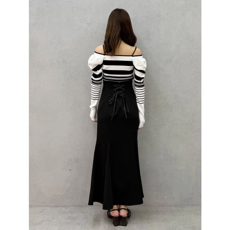 バックレースアップストレッチマーメイドスカート | MERCURYDUO | 詳細画像28 