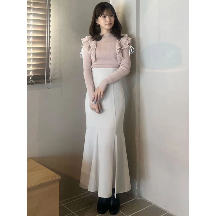 バックレースアップストレッチマーメイドスカート | MERCURYDUO | 詳細画像29 