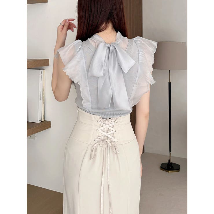 バックレースアップストレッチマーメイドスカート | MERCURYDUO | 詳細画像30 