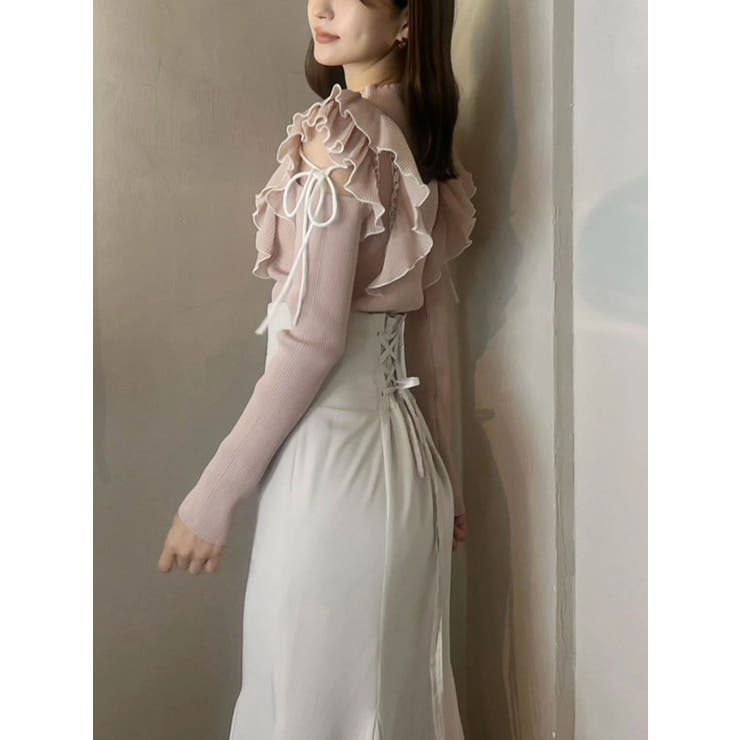 バックレースアップストレッチマーメイドスカート | MERCURYDUO | 詳細画像33 