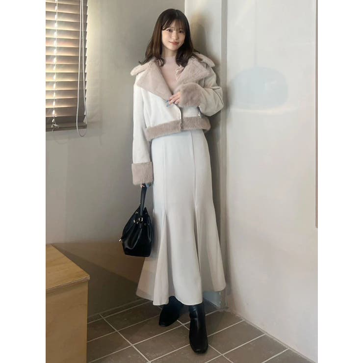 バックレースアップストレッチマーメイドスカート | MERCURYDUO | 詳細画像35 