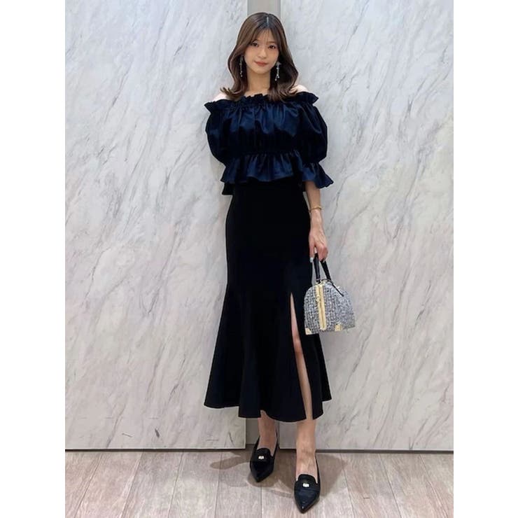 バックレースアップストレッチマーメイドスカート | MERCURYDUO | 詳細画像36 