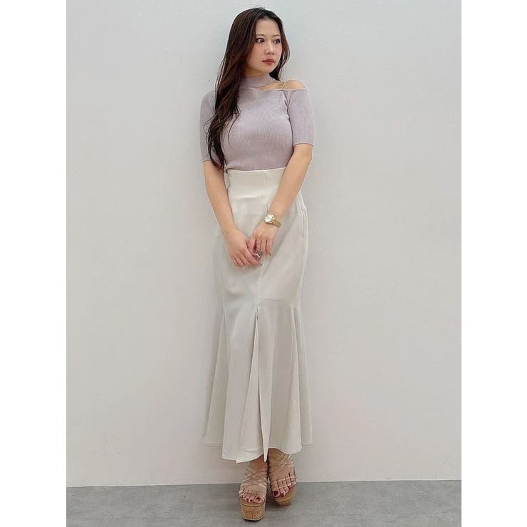 バックレースアップストレッチマーメイドスカート | MERCURYDUO | 詳細画像39 