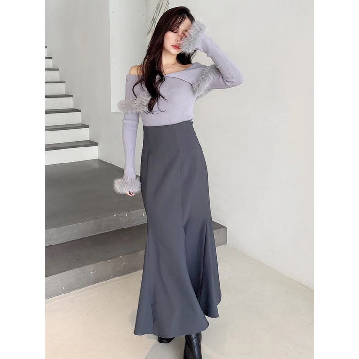 バックレースアップストレッチマーメイドスカート | MERCURYDUO | 詳細画像41 