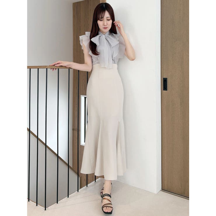 バックレースアップストレッチマーメイドスカート | MERCURYDUO | 詳細画像42 