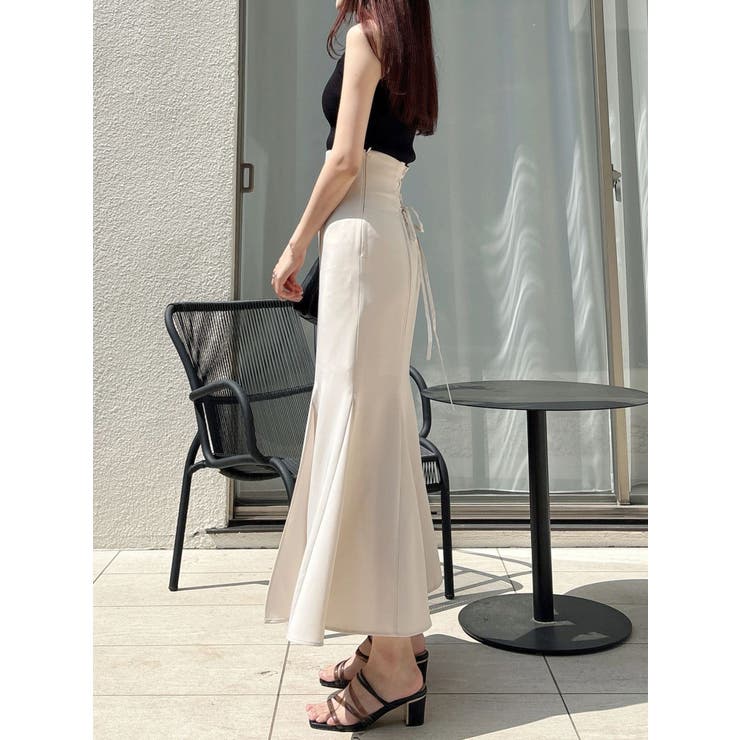 バックレースアップストレッチマーメイドスカート | MERCURYDUO | 詳細画像46 