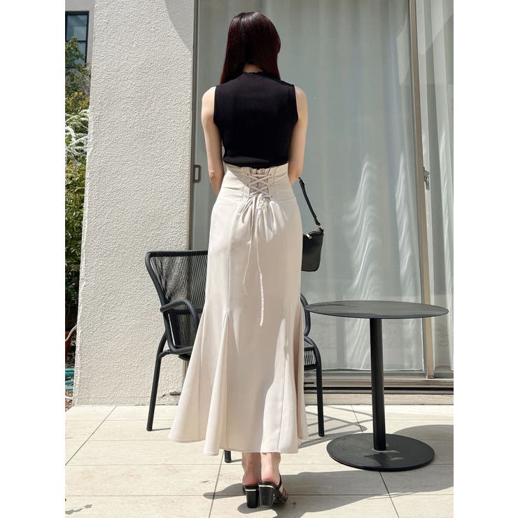 バックレースアップストレッチマーメイドスカート | MERCURYDUO | 詳細画像47 