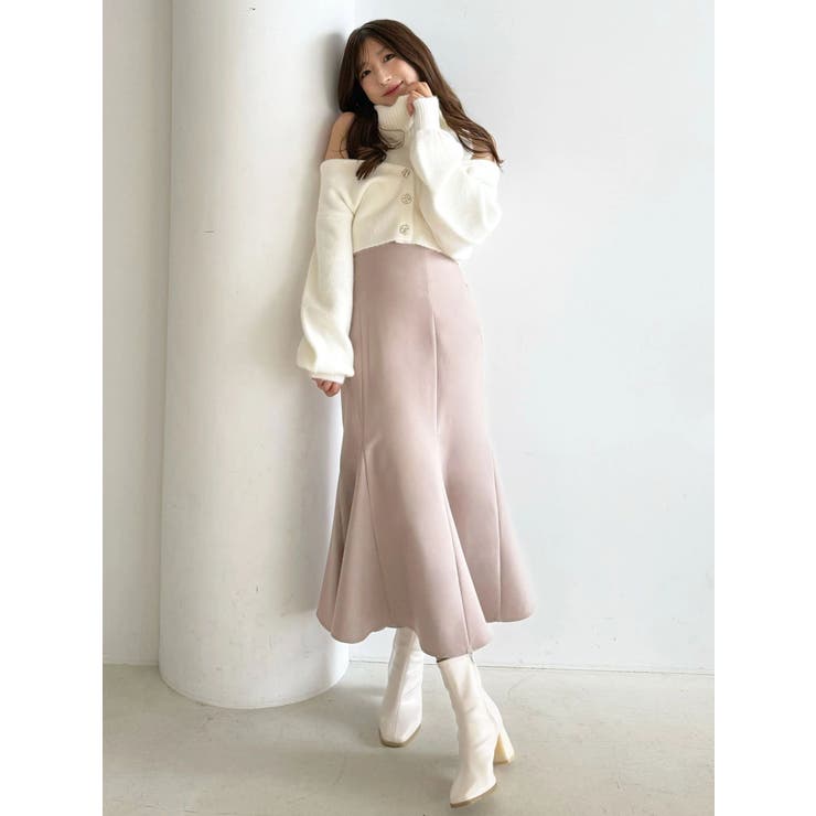 バックレースアップストレッチマーメイドスカート | MERCURYDUO | 詳細画像48 