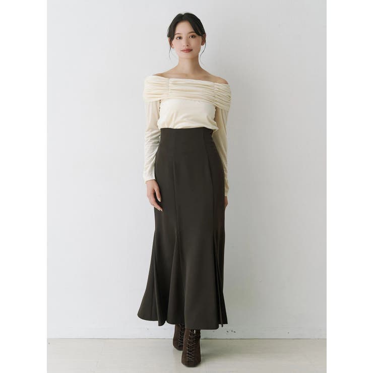 バックレースアップストレッチマーメイドスカート | MERCURYDUO | 詳細画像6 