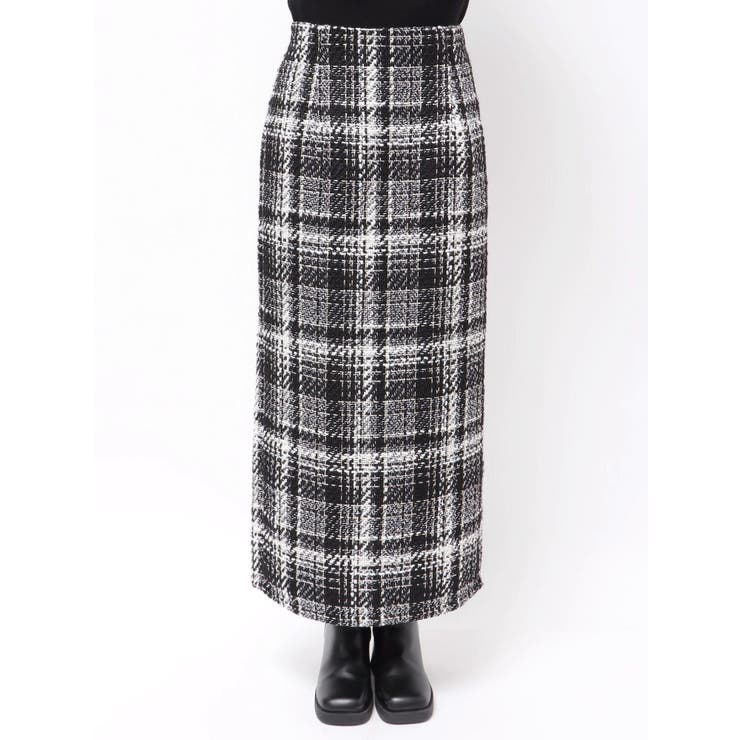 チェックツィードタイトスカート | MERCURYDUO | 詳細画像15 