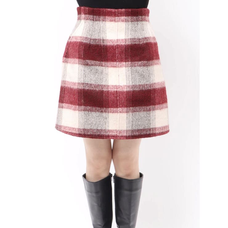 シャギーチェックミニスカート | MERCURYDUO | 詳細画像20 