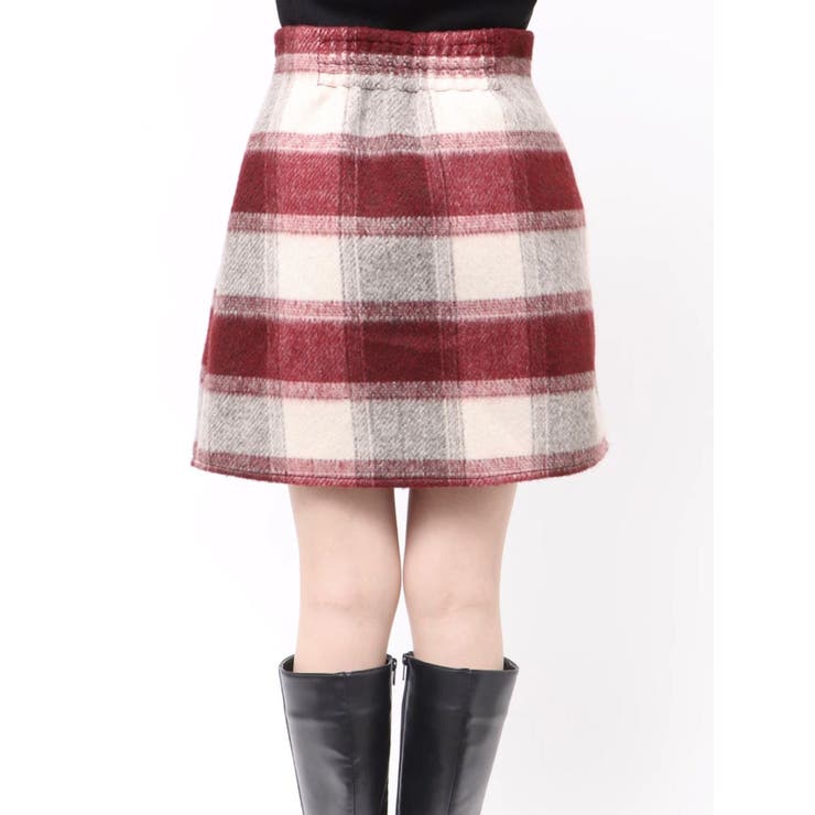 シャギーチェックミニスカート | MERCURYDUO | 詳細画像22 