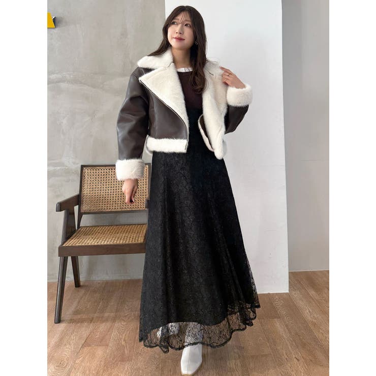 コードレースバックレースアップフレアスカート | MERCURYDUO | 詳細画像11 