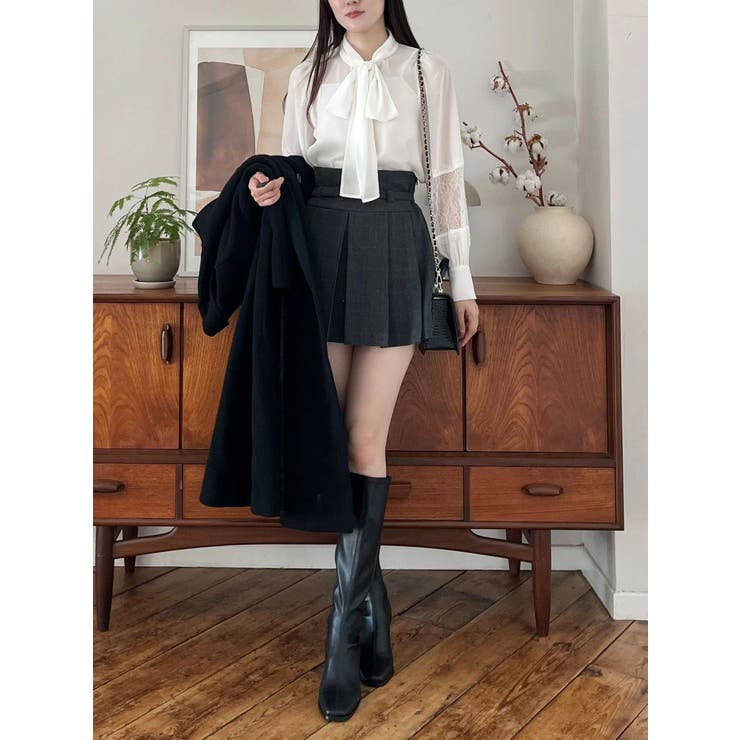 ベルト付きチェックプリーツミニスカパン | MERCURYDUO | 詳細画像23 