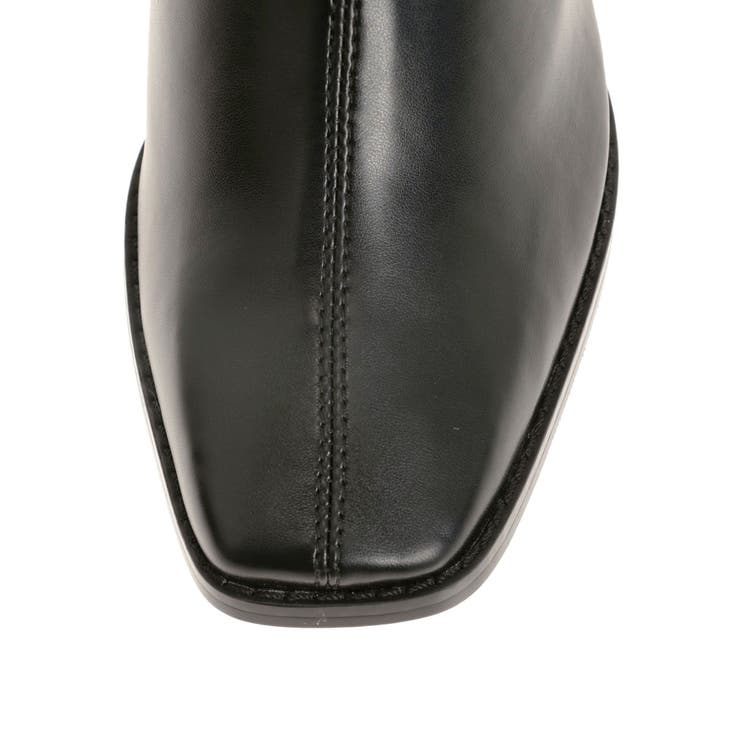 フェイクレザースクエアトゥストレッチショートブーツ | MERCURYDUO | 詳細画像7 