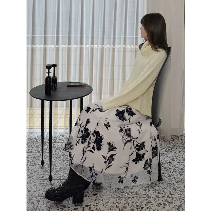 【WEB限定カラーあり】オフタートルペプラムニット | MERCURYDUO | 詳細画像20 