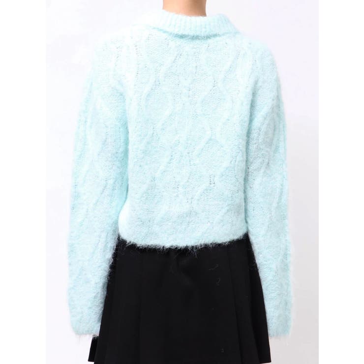 ケーブルポロ衿ニット | MERCURYDUO | 詳細画像16 