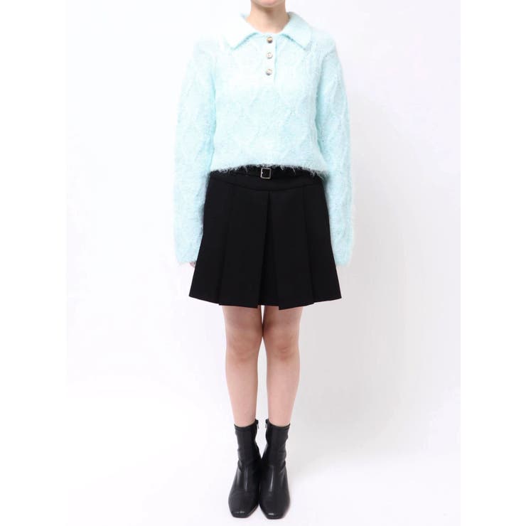 ケーブルポロ衿ニット | MERCURYDUO | 詳細画像21 